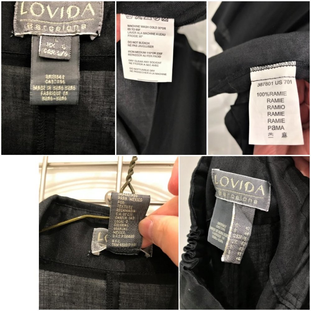 Sold~Lovida Maternity 2pc Linen Blazer/Blouse & Pants Suit Size L like NEW - Picture 10 of 10